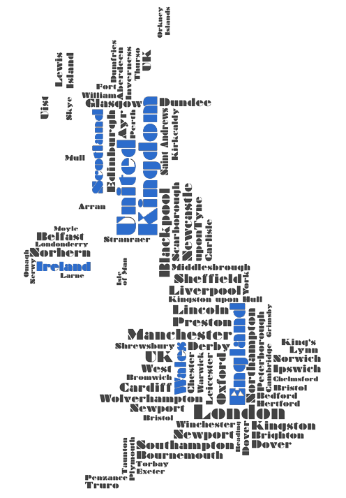 NEEDARIDE UK Map