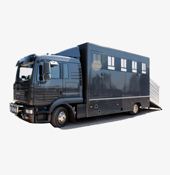 left side of NEEDARIDE Horse Transport Horsebox