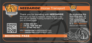 NEEDARIDE Horse Transport Promotion