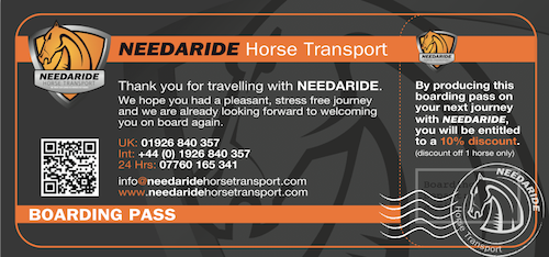 NEEDARIDE Horse Transport Promotion
